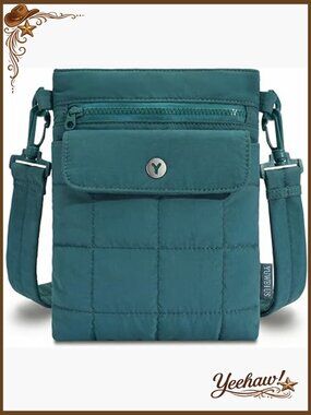 Small Nylon Crossbody Bag with Multiple Pockets for Travel Sport